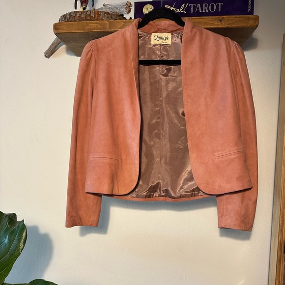 Vintage Women’s Suede Skirt Suit - Picture 3 of 8